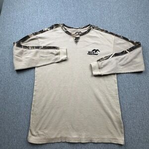 Duck Commander Thermal Long Sleeve Shirt Mens Medium‎ Beige Camo Hunting